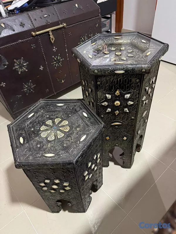 muebles y colchones - SET DE MESAS AUXILIARES DECORATIVAS 3