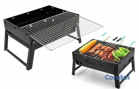 herramientas, jardines y exterior - Mini BBQ, parrilla portatil de carbon. 3