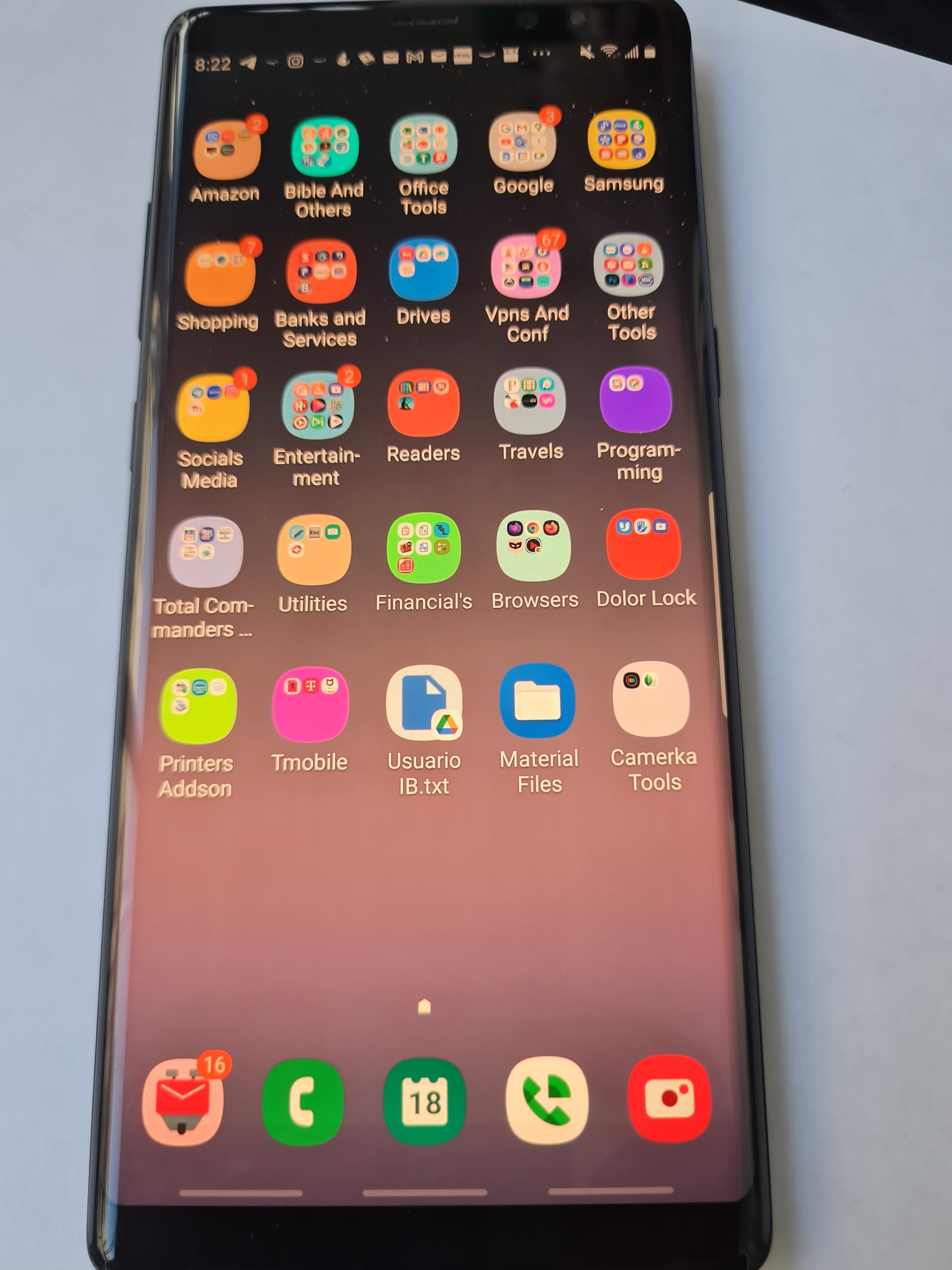 celulares y tabletas - Vendo Samsung Galaxy Note 8 desbloqueado 64 Gb