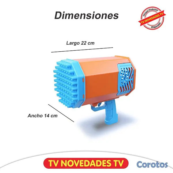 juguetes - Lanzador de Burbujas Bubble Blaster 2