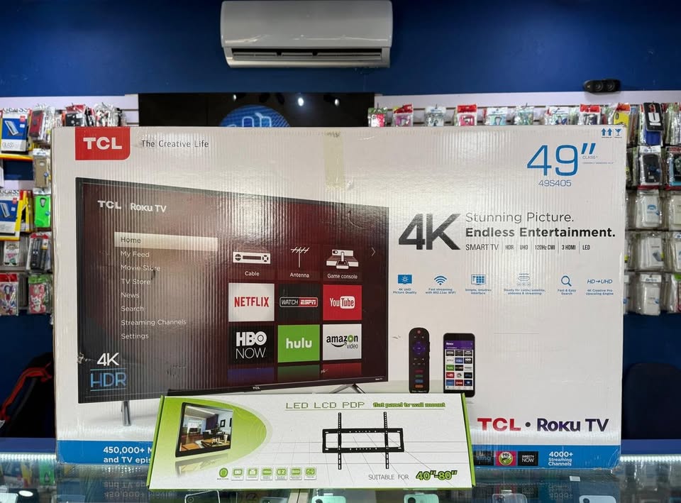 tv - TCL SMART TV DE 49 PULGADAS ROKU 4K NUEVAS