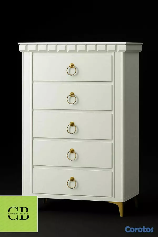 muebles y colchones - Biuro de 5 gavetas  1