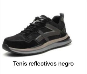 equipos profesionales - TENIS (BOTAS) REFLECTIVOS NEGROS JALT SAFETY