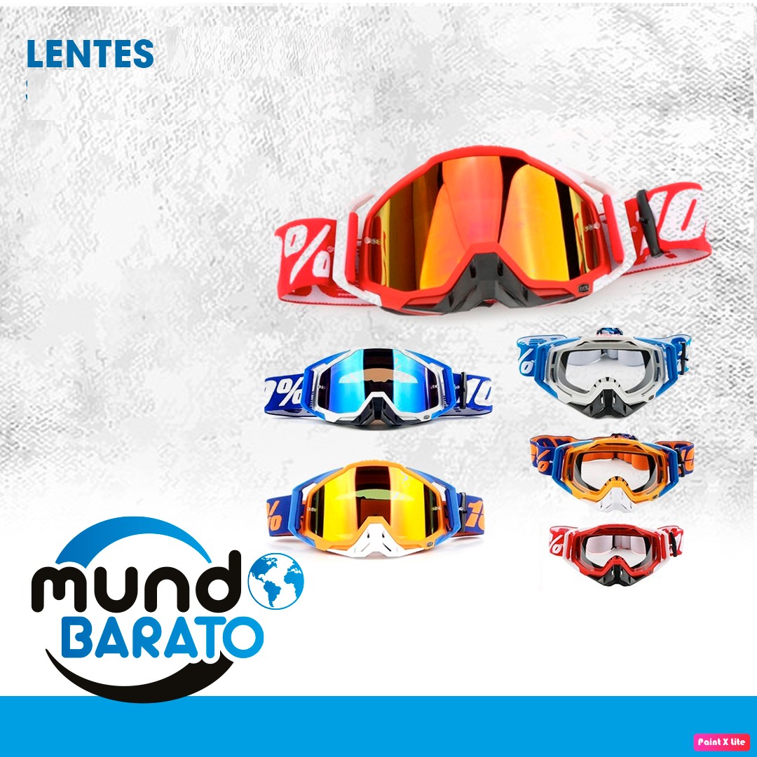 bicicletas y accesorios - Lentes motocross 100% ciclismo gafas de casco cross racecraft enduro