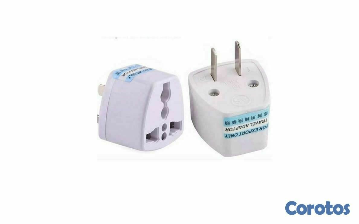 accesorios para electronica - Adaptador de corriente enchufe europeo a americano 2