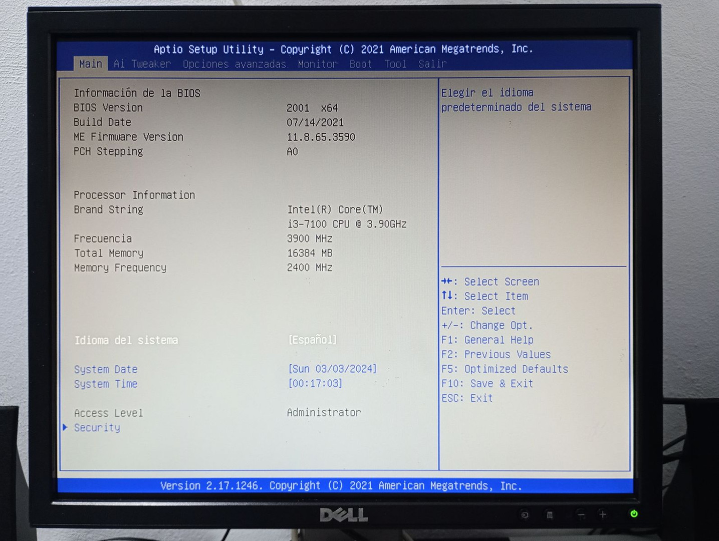 computadoras y laptops - Procesador Intel core i3-7100 3.90GHz Socket 1151 3