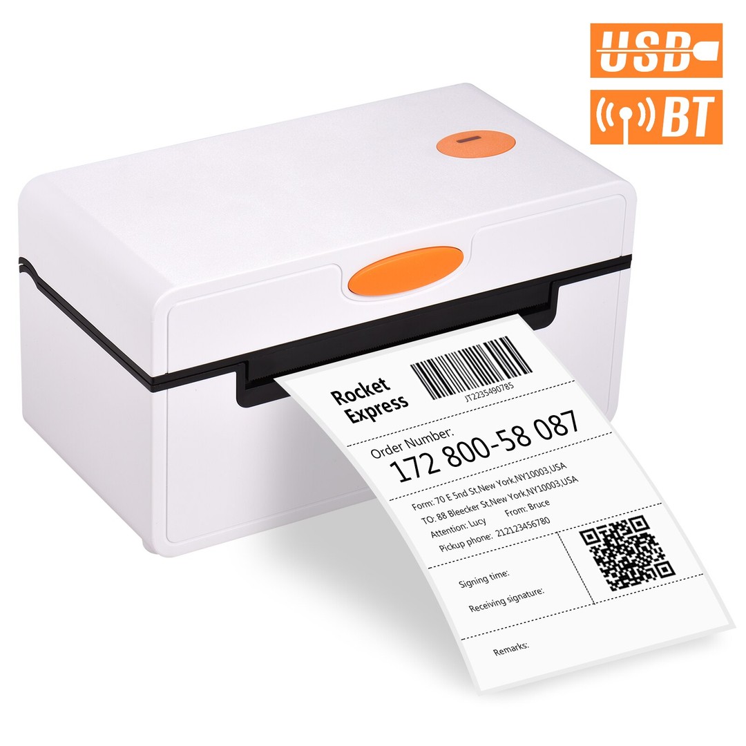 otros electronicos - Impresora de etiquetas termica USB + Bluetooth  etiqueta label codigo printer   4