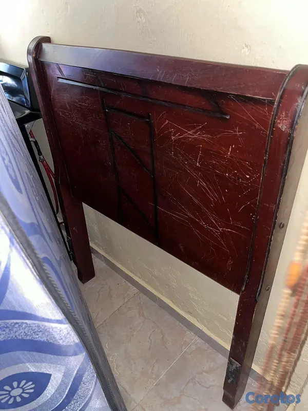 muebles y colchones - cama de 39” completa en pino tratado 5