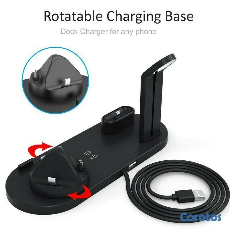 otros electronicos - Estacion de carga multifuncional, carga el telefono, los airpods y el applewatch 4