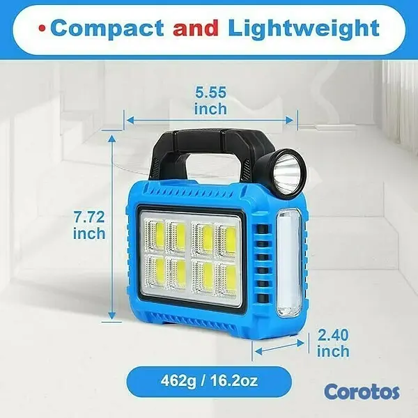 tours y viajes - LINTERNA SOLAR MULTIFUNCIONAL PARA ACAMPAR F-915 4