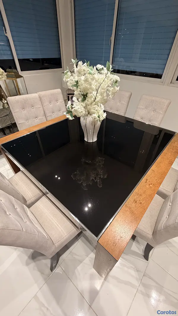 muebles y colchones - juego de mesa de comedor  6