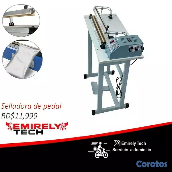equipos profesionales - Selladora manual de bolsas Empaquetadora pedal 16 pulgadas envasadora de fundas 1