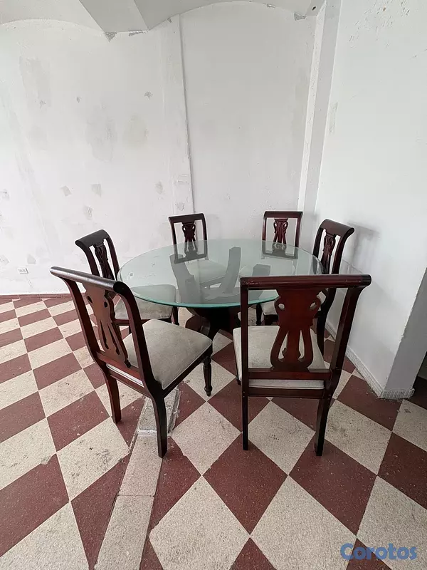 muebles y colchones - Juego de comedor en caoba 2