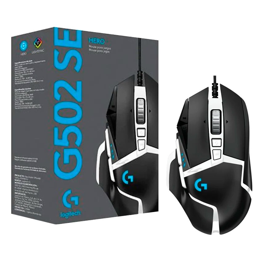 computadoras y laptops - Mouse Logitech G502 Hero 16,000 DPI. Nuevo