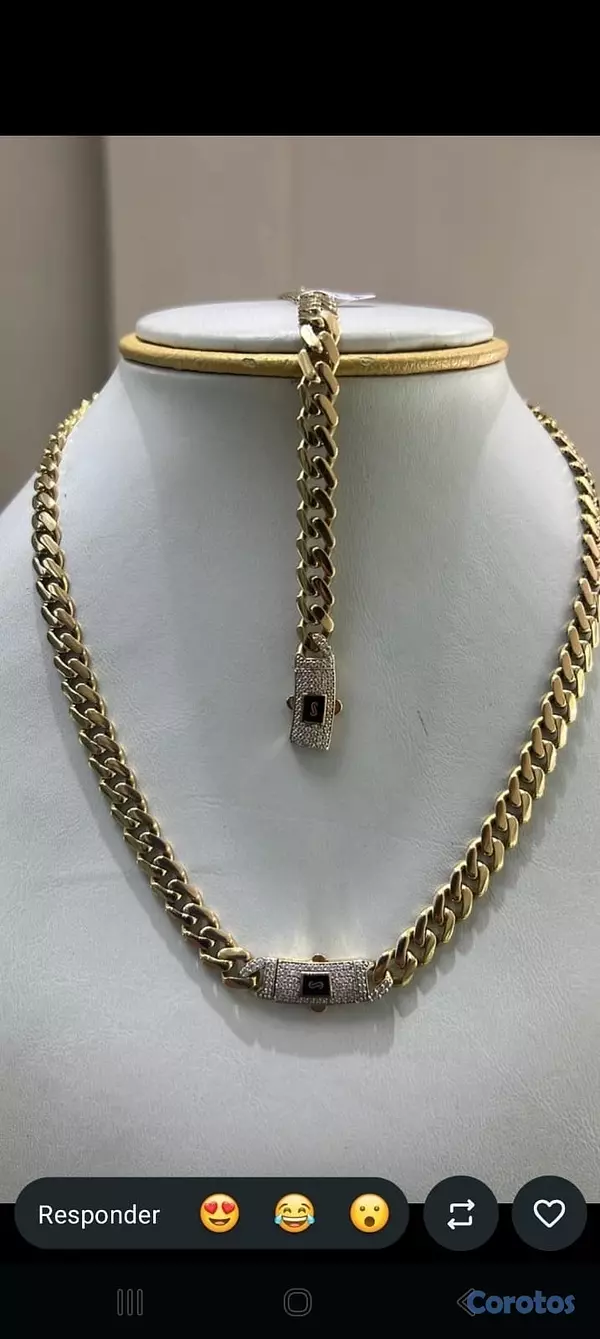 joyas, relojes y accesorios - cadena con medalla 12