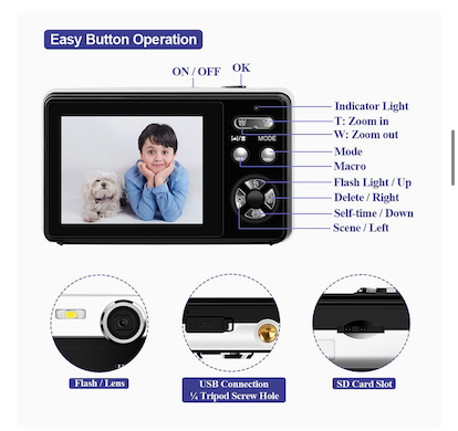 camaras y audio - CAMARA DIGITAL 40MP 1080P 16X RECARGABLE 2
