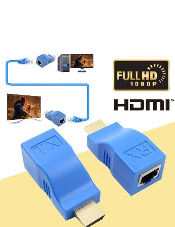 accesorios para electronica - Extensor HDMI Por cable Cat-5e/6 2