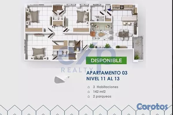 apartamentos - Apartamentos en Venta en La Esperilla con Rooftop con Piscina 7