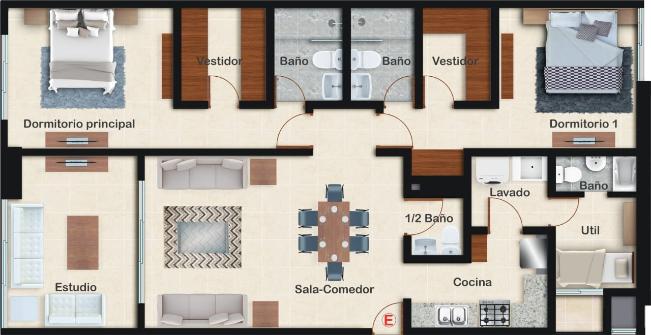 apartamentos - Apartamentos en Bella Vista con Piscina y Gimnasio- Apartamentos en Bella Vista 6