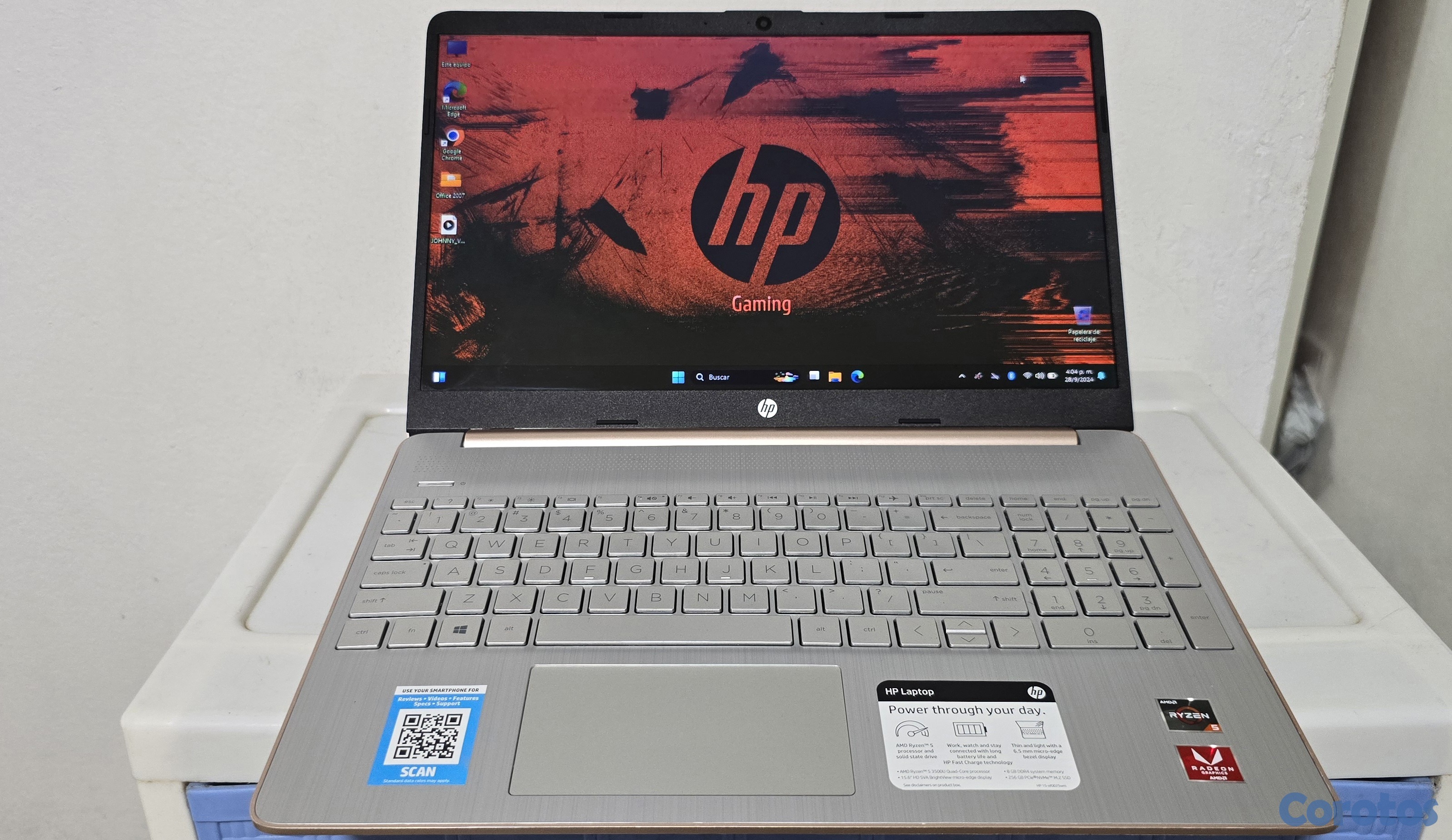 computadoras y laptops - laptop hp 15 Pulg Ryzen 5 Ram 16gb ddr4 Disco 256gb SSD Doble Video Grafico  4