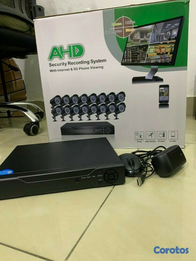 camaras y audio - KIT de 16 Cámaras de seguridad + DVR + Cables + Mouse CCTV
 4