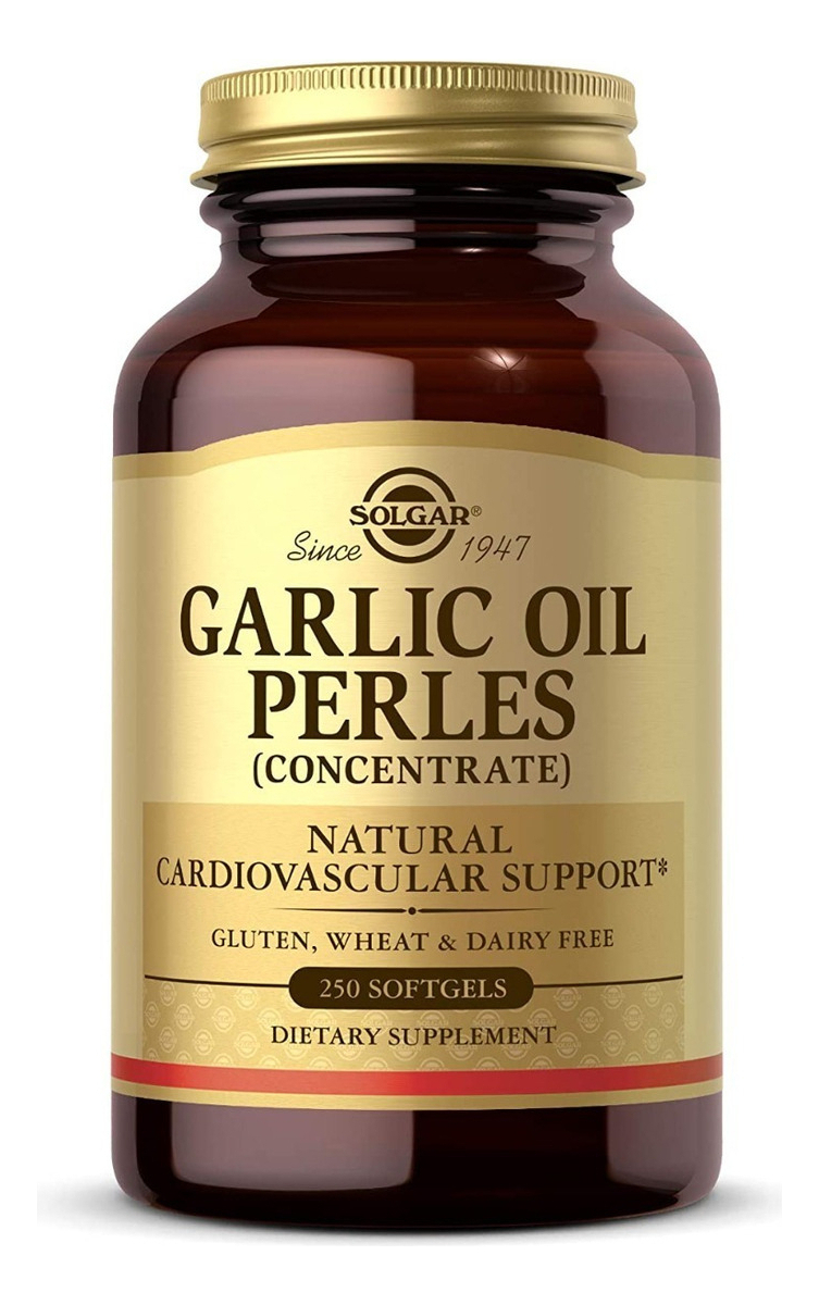 Salud y Equipamiento Médico - Perlas De Ajo Concentrado Cardiovascular Solgar 250 Cap 1