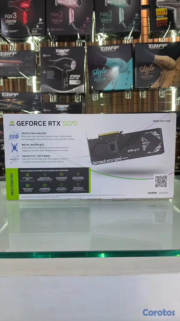 computadoras y laptops - Nvidia Geforce RTX 5070 12GB Vram GDDR7 en caja 2