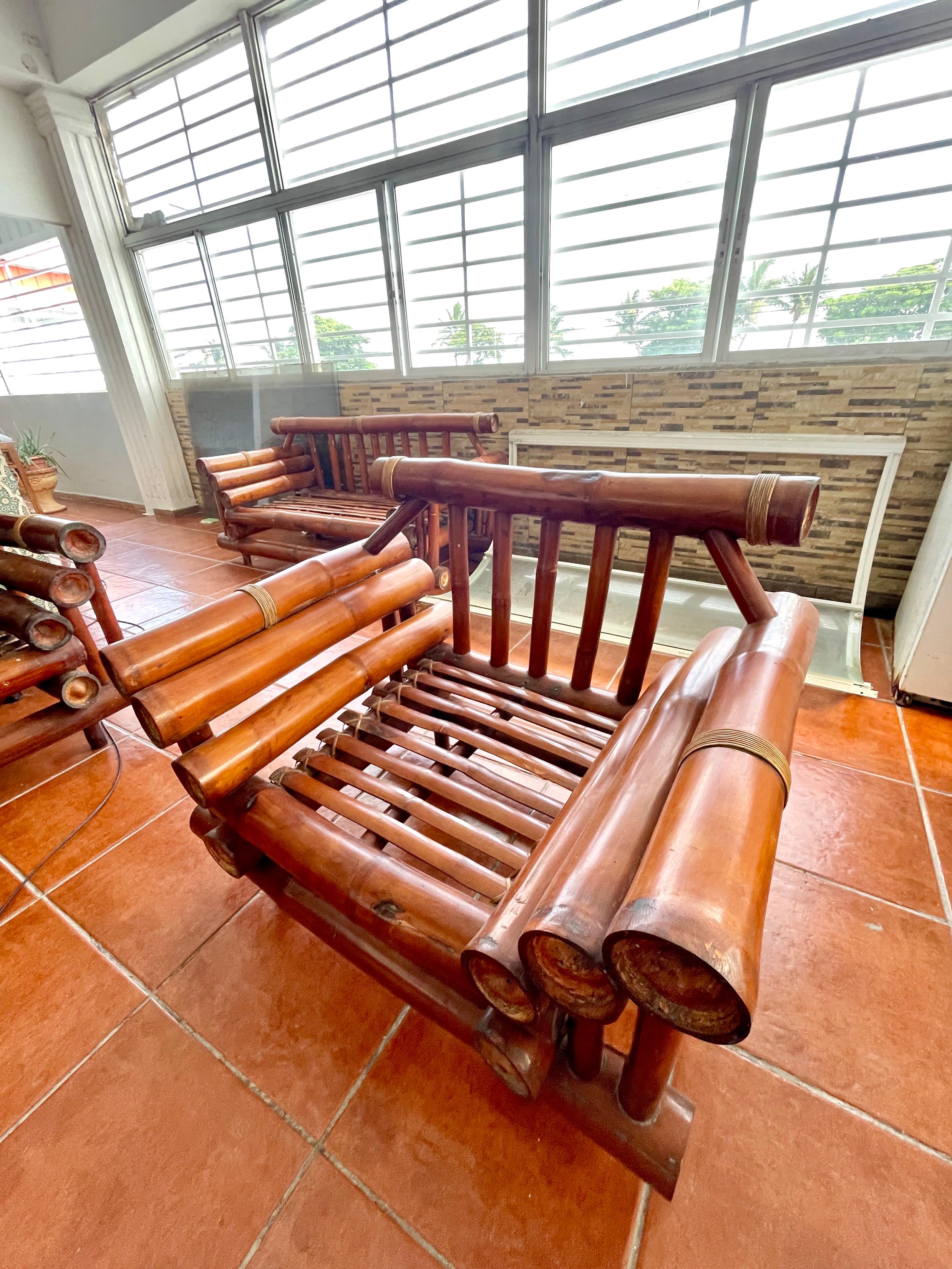 muebles y colchones - juegos de muebles de bambú precio especial  0