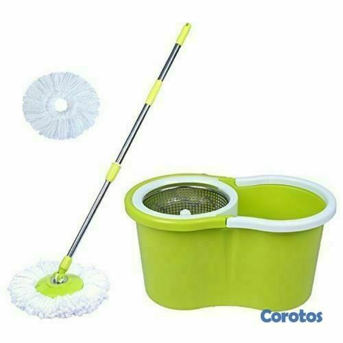 herramientas, jardines y exterior - Suape mopa Trapeador Spin Mop con cubeta   1