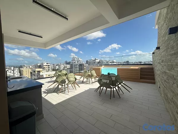 apartamentos - vendo Evaristo morales piso 10 dos hab 2.5 baños dos parqueos balcón  16