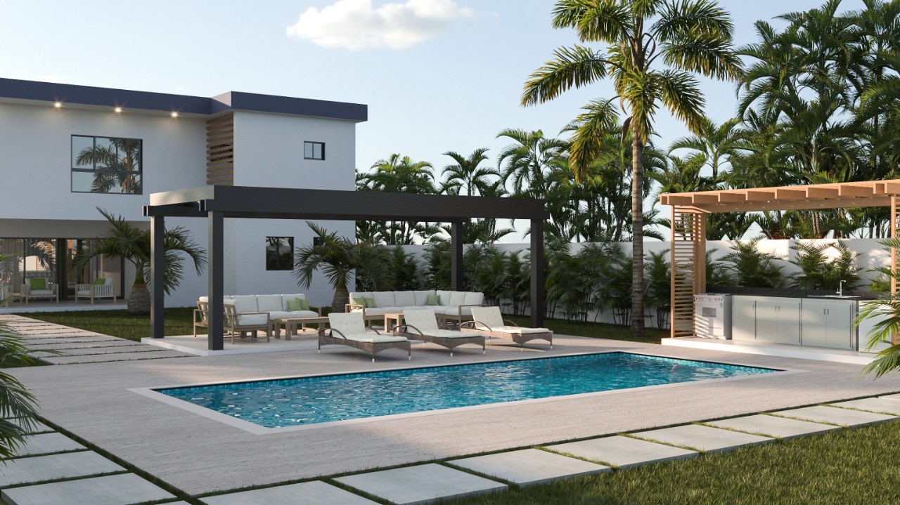 Casa con piscina en construccion Arroyo Hondo. 7
