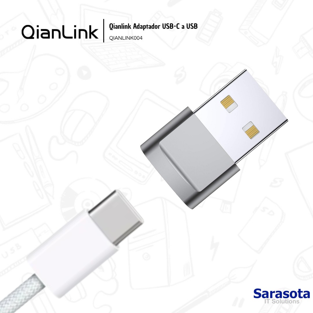 accesorios para electronica - Adaptador USB-C a USB marca Qianlink 1