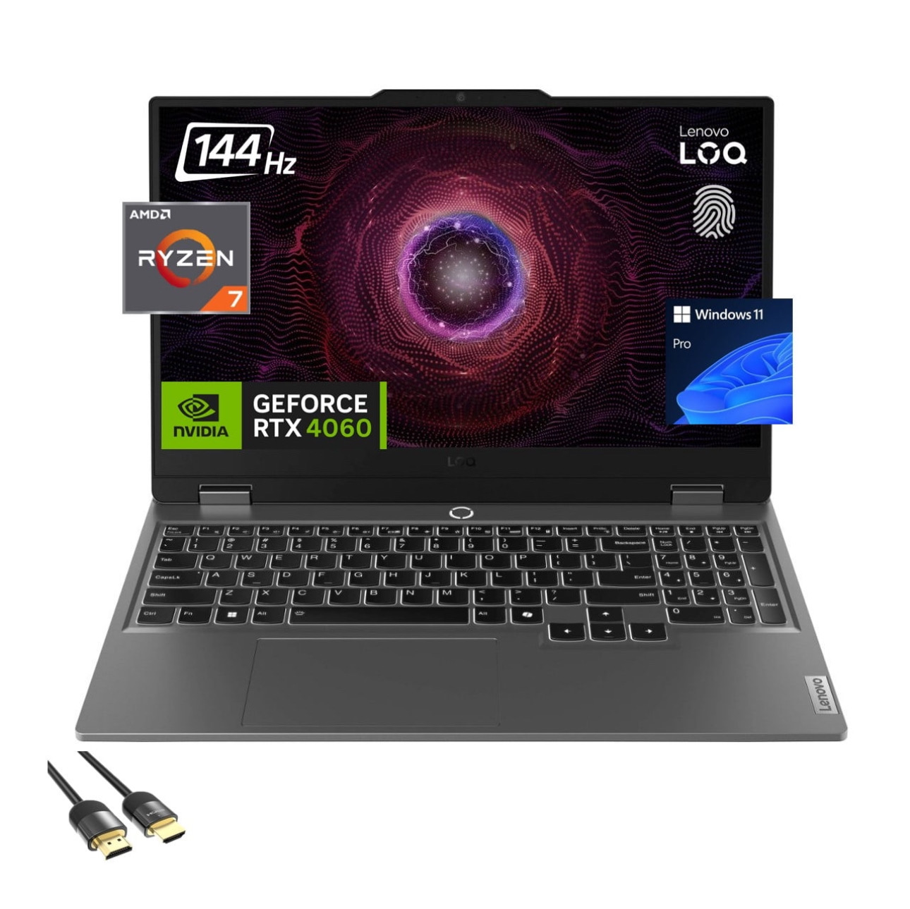 computadoras y laptops - Lenovo LOQ 15.6” AMD Ryzen 7 7435HS, 16 GB de RAM DDR5, 512SSD GeForce RTX 4060