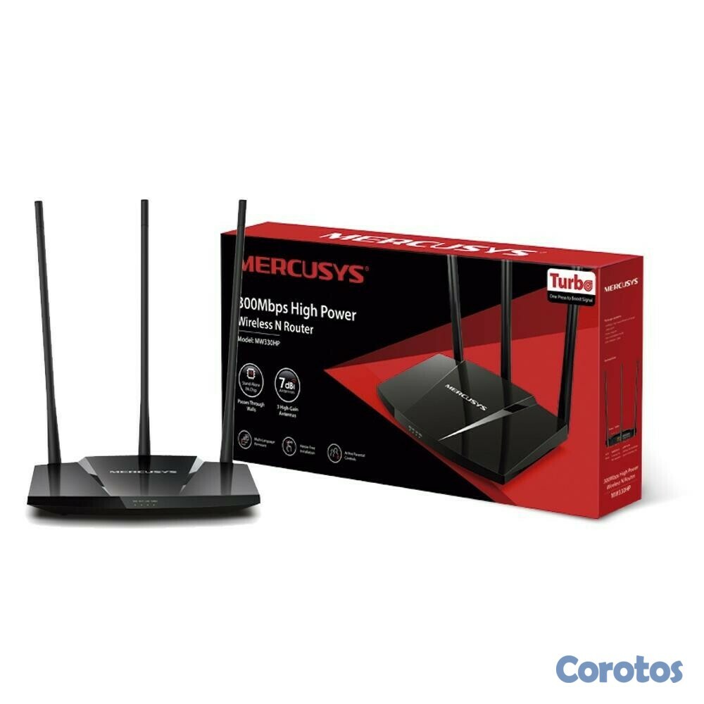 accesorios para electronica - Router inalámbrico N de alta potencia de 300Mbps Mercusys
 6