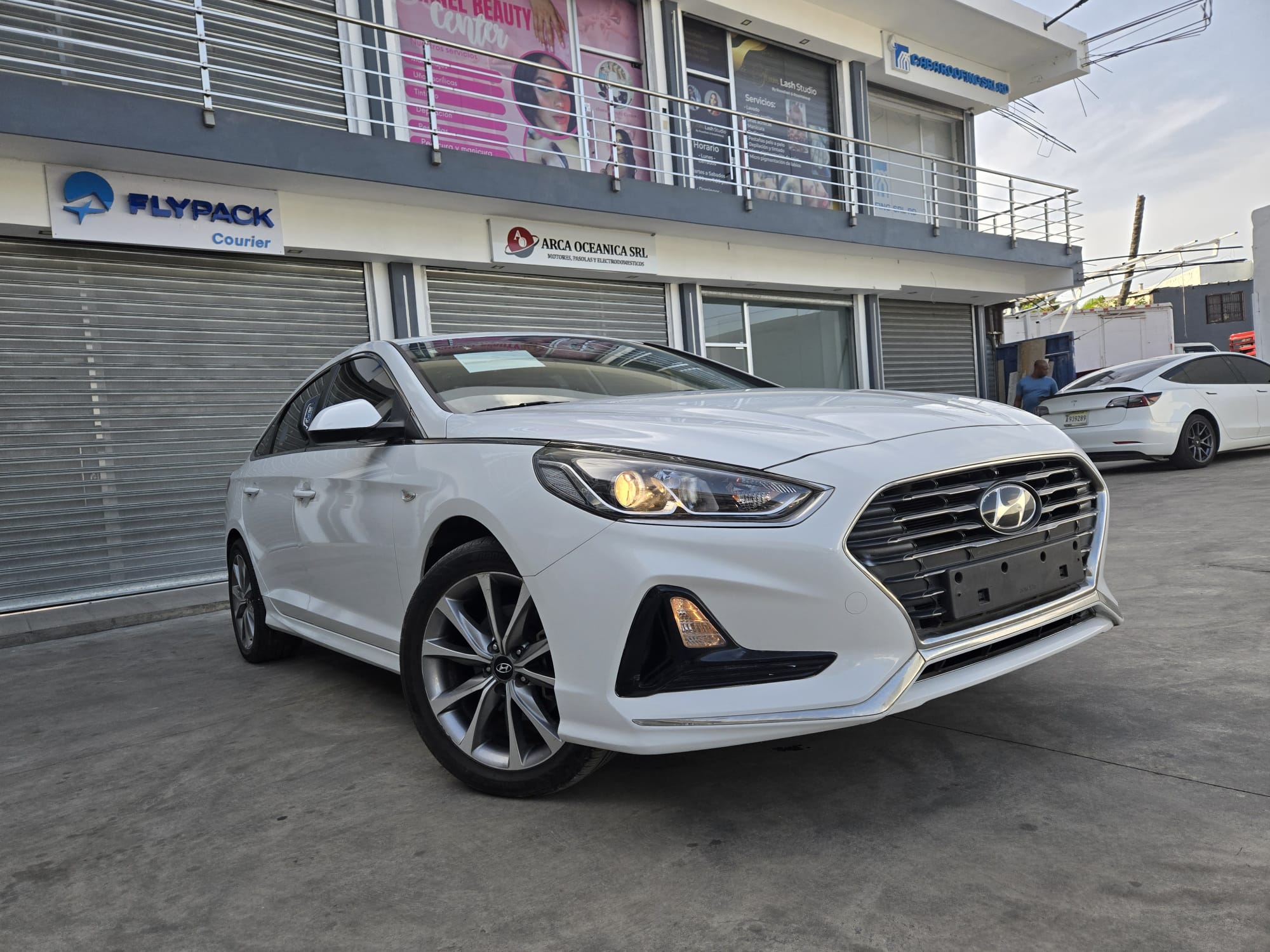 carros - HYUNDAI SONATA NEW RISE 2019 BLANCO 1