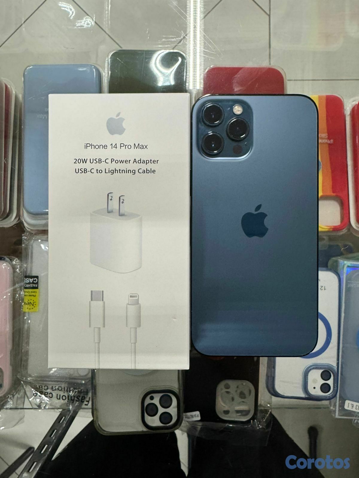 celulares y tabletas - iphone 12 pro max azul 128 GB Desbloqueado.**Somos 1