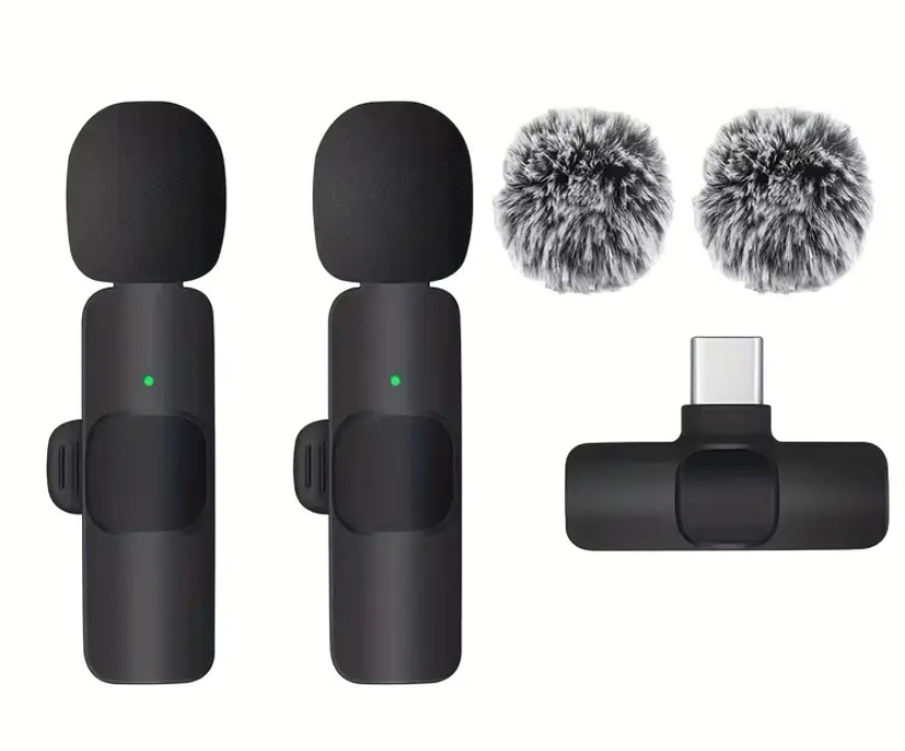 camaras y audio - Micrófono Portátil Inalámbrico USB C 1