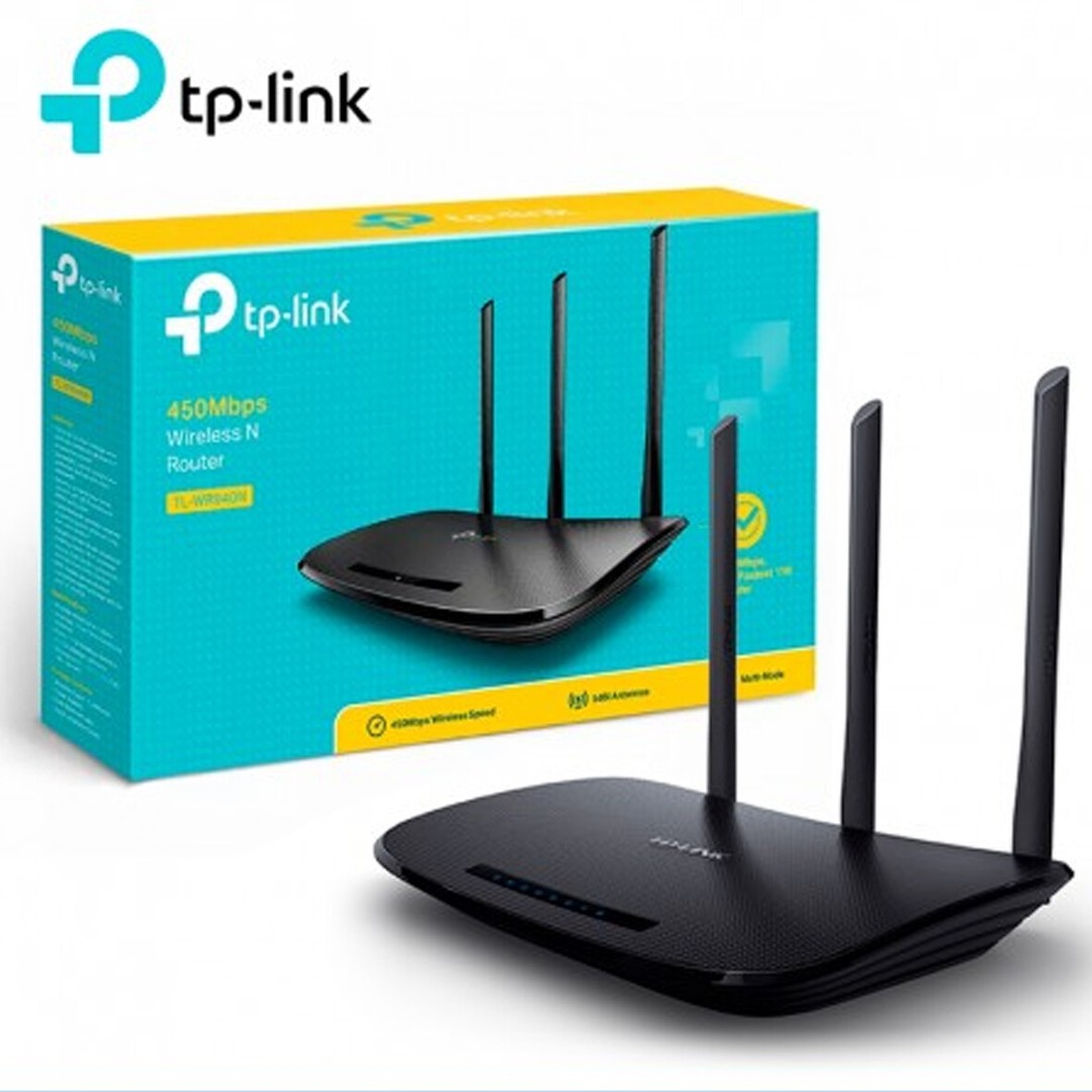 computadoras y laptops - ROUTER WIRELESS TP-LINK TL-WR940N, 2.4GHZ/450MBPS, 1 PUERTO WAN + 4 PUERTOS LAN 1
