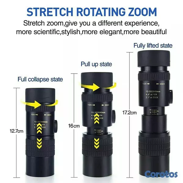 equipos profesionales - Telescopio Monocular 4con Soporte para Telefono Inteligente rapido 3