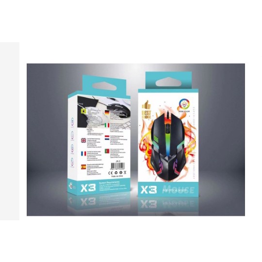 accesorios para electronica - Mouse Gaming USB X3 - Resistente, Preciso y con Es 1