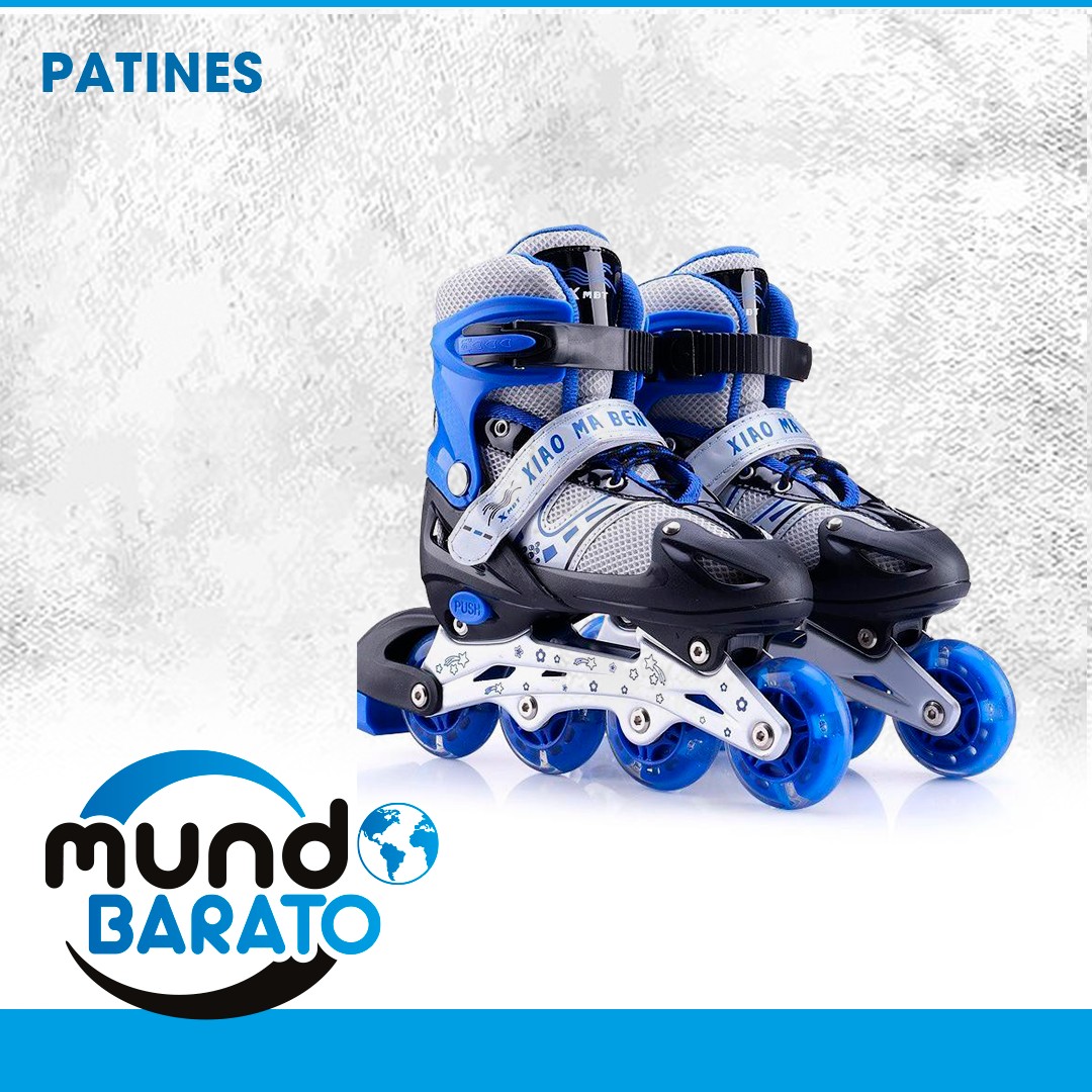 juguetes - PATINES NIÑOS Y ADULTOS SIZE 31 AL 41 patines en linea patineta luz led 1