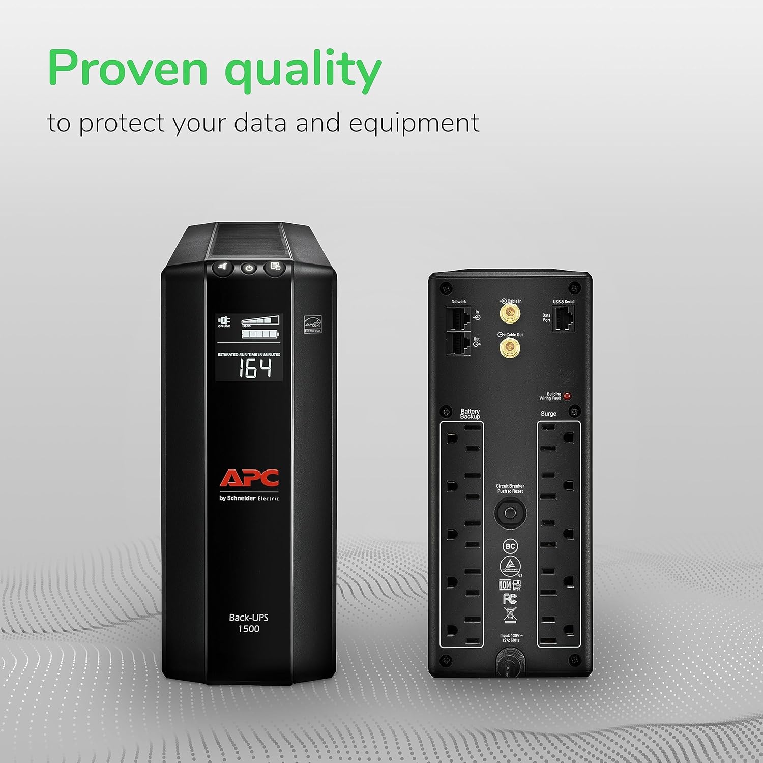 accesorios para electronica - APC UPS 1500 VA UPS Batería de reserva y protector 1