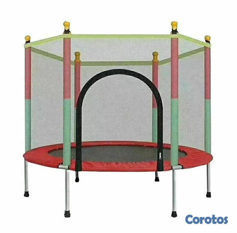 juguetes - Trampolín Infantil para Interiores y Exteriores 2