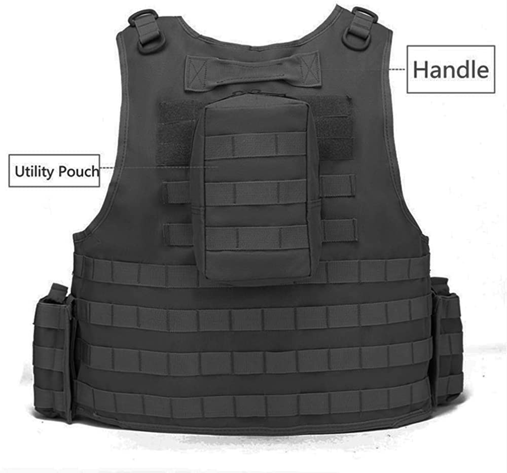 Artículos Deportivos - Chaleco táctico ajustable, chaleco MULTIUSOS seguridad brigadista paintball 4