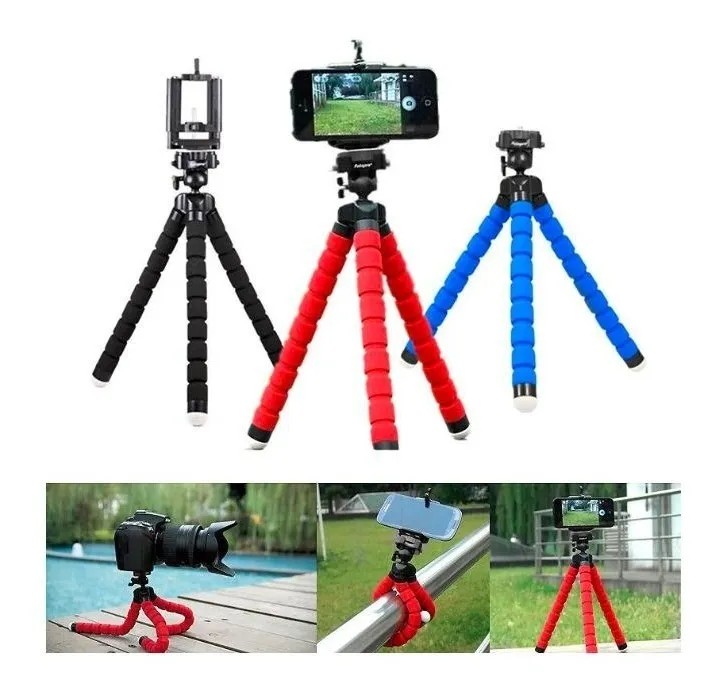 accesorios para electronica - TRÍPODE MINI FLEXIBLE UNIVERSAL PARA CELULARES, AJUSTABLE, ROTACIÓN 360 GRADO 5