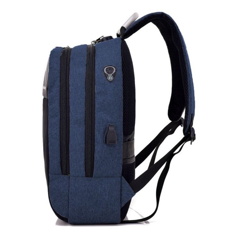 carteras y maletas - Mochila antirrobo impermeable con puerto de carga USB y audífonos.  3