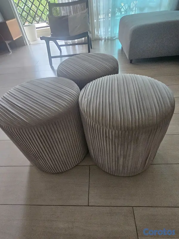 decoración y accesorios - Me mudo, estos otomanes están HERMOSOS  3
