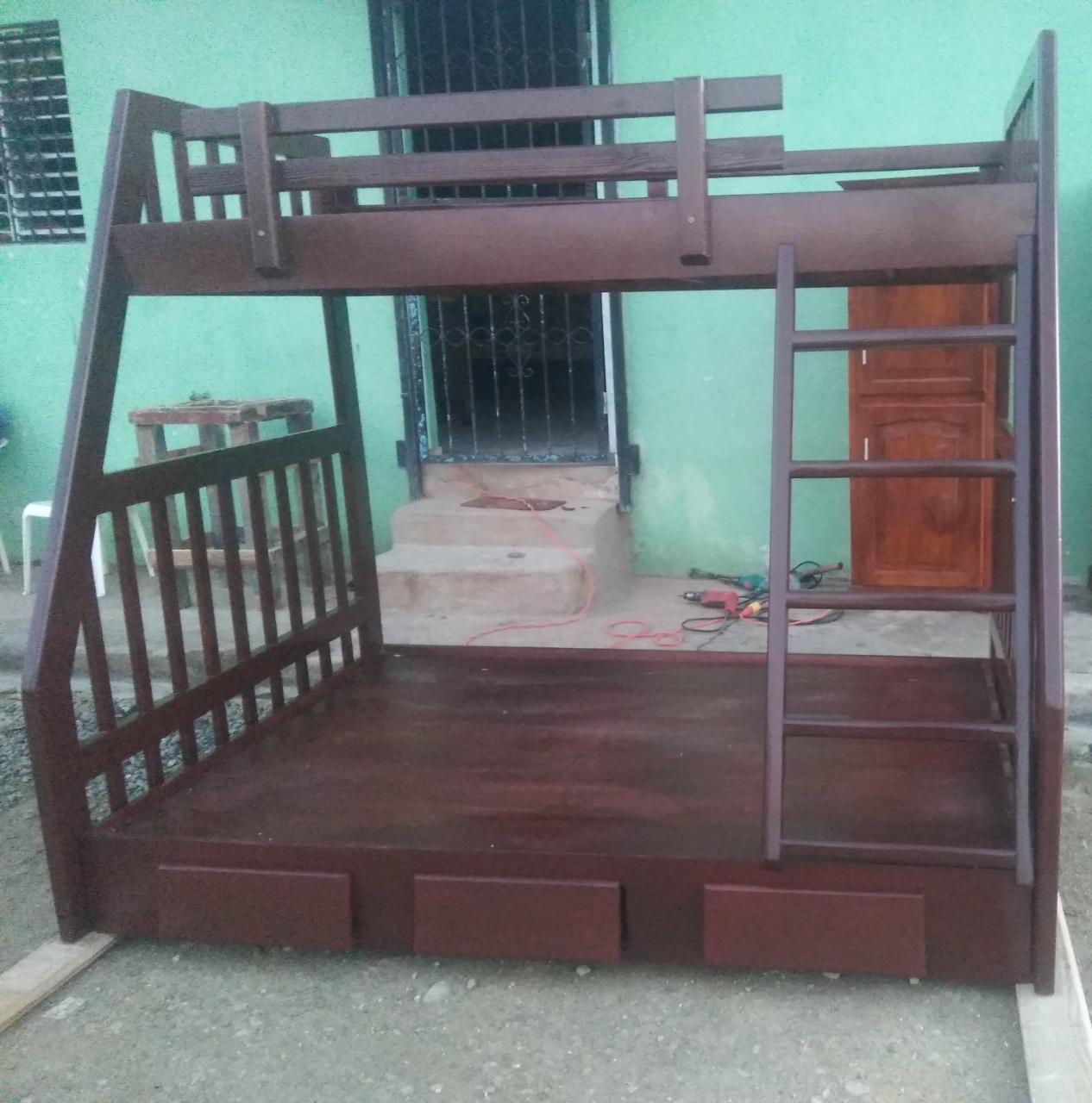 muebles y colchones - Camarote en madera Queen 