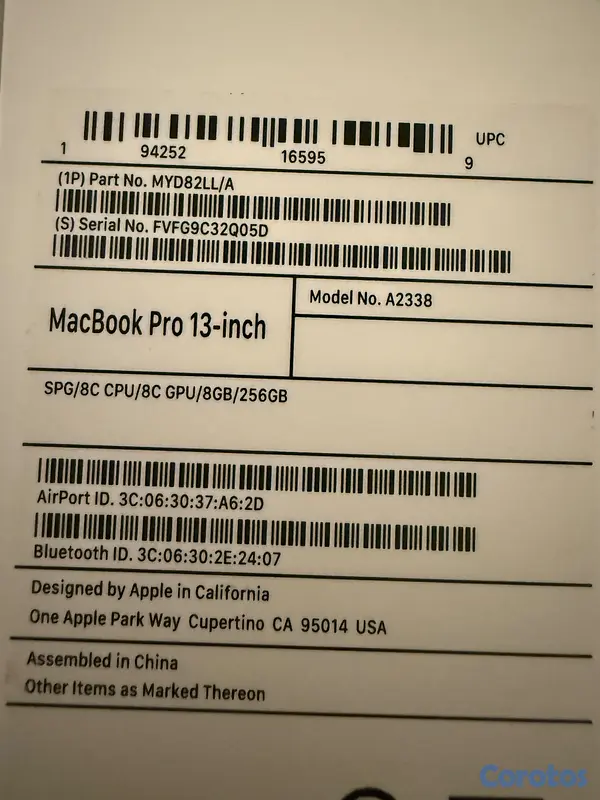 computadoras y laptops - MacBook Air 5