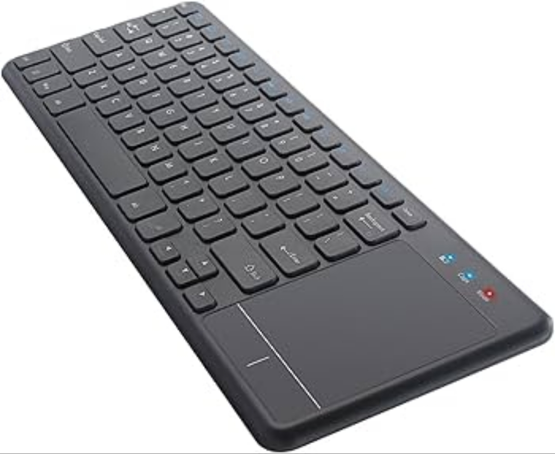 accesorios para electronica - Teclado inalámbrico para Mac, Windows, Android con bluetooth y freceptor 2.4g 3